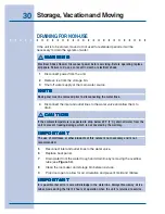 Предварительный просмотр 30 страницы Electrolux 5995421640 Use & Care Manual