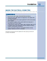 Предварительный просмотр 15 страницы Electrolux 5995426250 Installation Instructions Manual