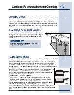 Preview for 13 page of Electrolux 5995447090E36GC76EPS Use And Care Manual