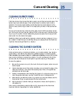 Preview for 25 page of Electrolux 5995447090E36GC76EPS Use And Care Manual