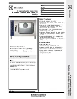 Preview for 1 page of Electrolux 6 GN1/1 Short Form Specification