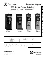 Preview for 1 page of Electrolux 600656 Operator'S Manual