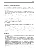 Preview for 3 page of Electrolux 61402 G Instruction Booklet