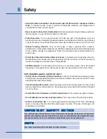 Preview for 6 page of Electrolux 625 (0505) Rev. B Use And Care Manual