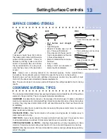 Preview for 13 page of Electrolux 625 (0505) Rev. B Use And Care Manual