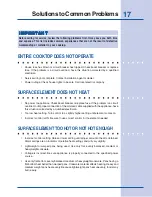 Preview for 17 page of Electrolux 625 (0505) Rev. B Use And Care Manual