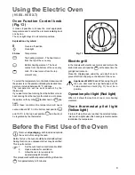 Preview for 9 page of Electrolux 65G Instruction Booklet