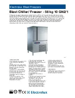 Electrolux 726046 Specifications preview
