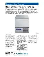 Electrolux 726627 Specifications preview