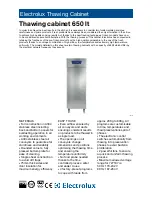 Electrolux 727173 Specifications preview