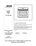 Preview for 1 page of Electrolux 790.47833406 Repair Parts List Manual