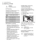 Предварительный просмотр 62 страницы Electrolux 925055072 User Manual