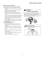 Preview for 15 page of Electrolux 970L4802 Series Use & Care Manual