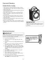 Preview for 20 page of Electrolux 970L4802 Series Use & Care Manual