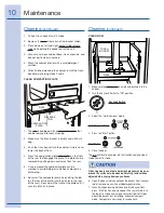 Preview for 10 page of Electrolux 99526808A Use And Care Manual
