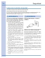 Preview for 14 page of Electrolux 99526808A Use And Care Manual