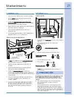 Preview for 21 page of Electrolux 99526808A Use And Care Manual