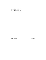 Preview for 1 page of Electrolux A 75279-4 GA User Manual