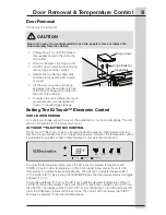 Preview for 9 page of Electrolux A01061201 Use And Care Manual