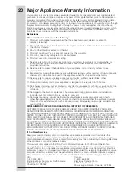 Preview for 20 page of Electrolux A01061201 Use And Care Manual