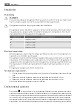 Предварительный просмотр 28 страницы Electrolux A63230GT User Manual