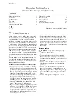 Preview for 2 page of Electrolux ACN26106W User Manual