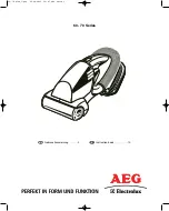 Electrolux AEG 60 Series Instruction Book preview