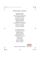 Electrolux AEG AT 250 Operating Instructions Manual preview
