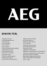 Preview for 1 page of Electrolux AEG BHBS18-75BL Original Instructions Manual