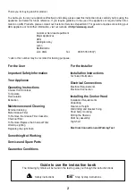 Preview for 2 page of Electrolux AEG DD9996-B Operating And Installation Instructions