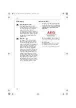 Preview for 10 page of Electrolux AEG EA 1 Series Operating Instructions Manual