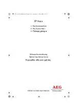 Electrolux AEG FP 4 Series Operating Instructions Manual preview