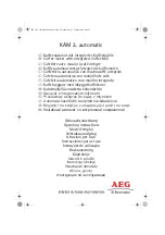 Electrolux AEG KAM 2 automatic Series Operating Instructions Manual предпросмотр