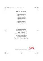 Electrolux AEG KM 8 Assistent Series Operating Instructions Manual preview