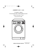 Electrolux AEG LAVAMAT L 5011 Instruction Booklet preview