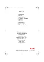 Preview for 1 page of Electrolux AEG M 2500 Operating Instructions Manual