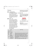 Preview for 7 page of Electrolux AEG M 2500 Operating Instructions Manual