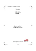 Electrolux AEG M 8000 Operating Instructions Manual preview