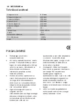 Предварительный просмотр 106 страницы Electrolux AEG MCD2540E-m User Manual