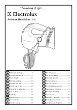 Preview for 1 page of Electrolux AHM 310 Operating Instructions Manual