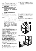 Предварительный просмотр 20 страницы Electrolux AHT8I Installation And Operating Manual