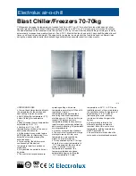 Предварительный просмотр 1 страницы Electrolux Air-O-Chill 726751 Specification