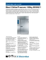 Preview for 1 page of Electrolux Air-O-Chill 726859 Brochure & Specs