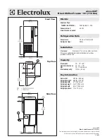 Preview for 2 page of Electrolux Air-O-Chill 726990 (AOFP101CU4) Specification Sheet