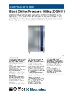 Electrolux Air-O-Chill AOFP201CRR Specifications preview