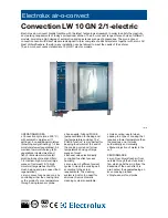 Electrolux Air-O-Convect 269003 Specification preview