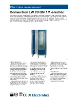 Electrolux Air-O-Convect 269004 Specifications preview