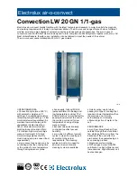 Preview for 1 page of Electrolux Air-O-Convect 269504 Specifications