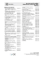Предварительный просмотр 2 страницы Electrolux air-o-convect AOS061GKG1 Specifications