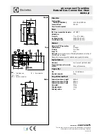Предварительный просмотр 3 страницы Electrolux air-o-convect AOS061GKG1 Specifications